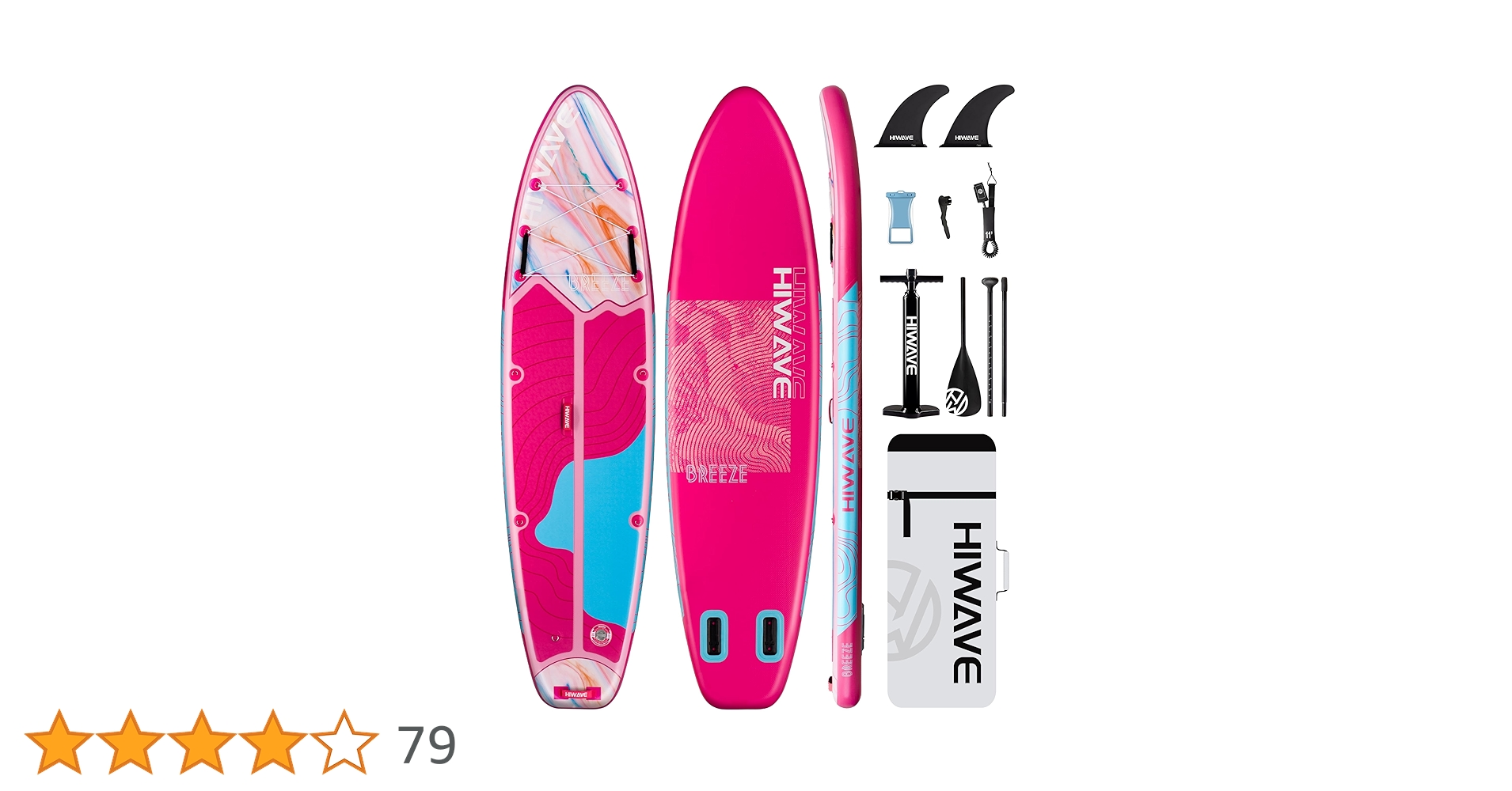 開封済み未使用 SUPボード Hiwave  11 x 34 x 6 Hiwave Inflatable Stand Up Paddle Board 11'*34”*6” Sup Board