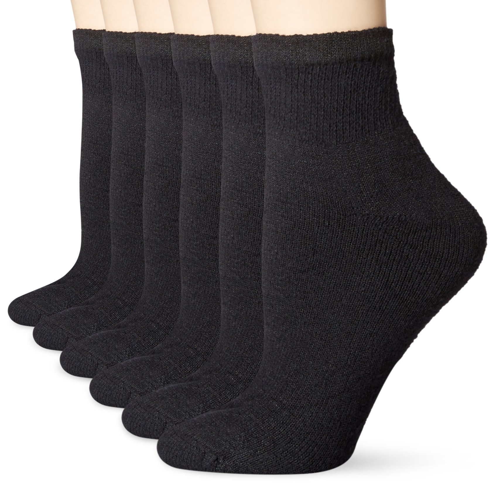 Women's Plus-Size Core 6 Pack Ankle Socks
