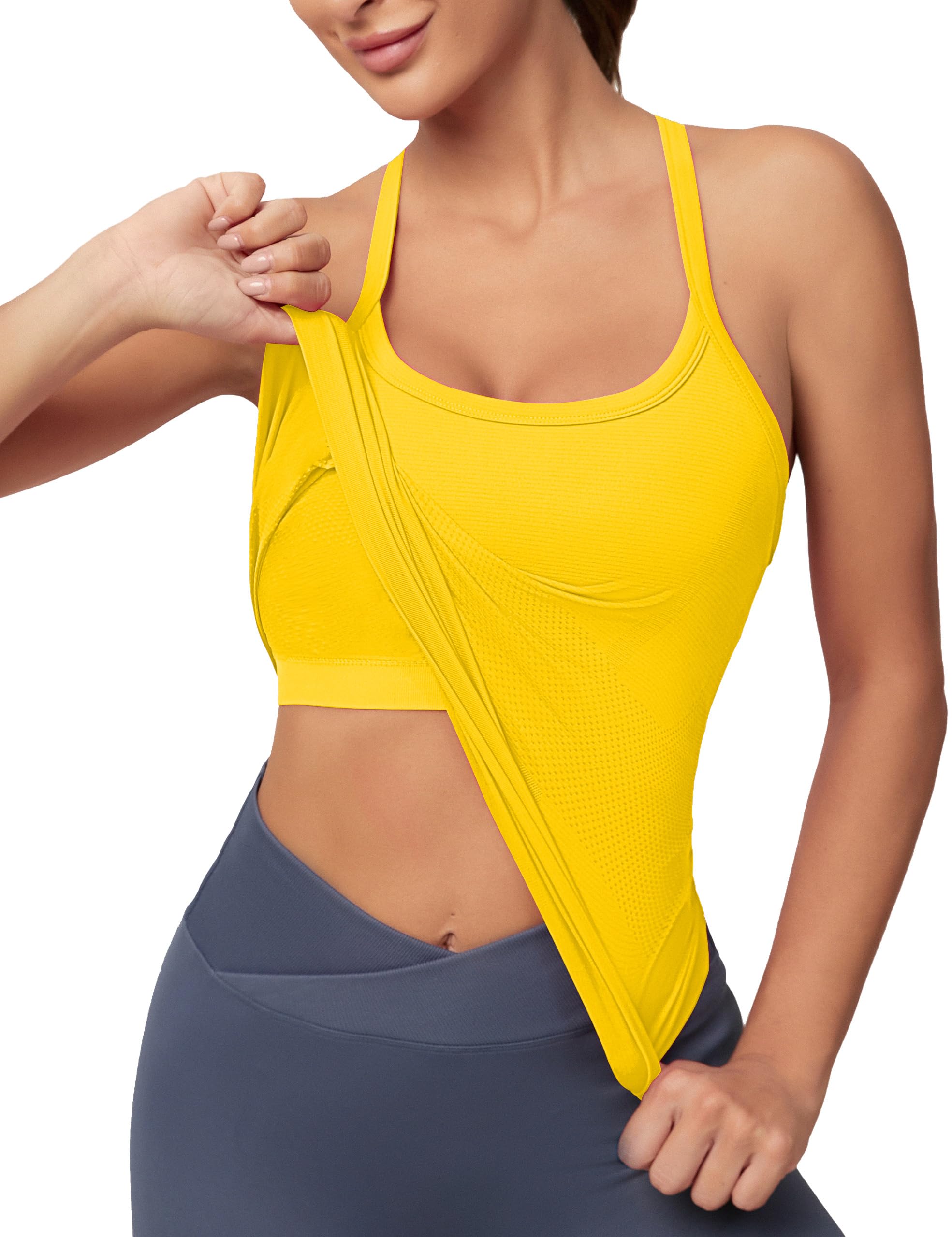 MathCat Racerback Tank Tops Workout Tops for Women