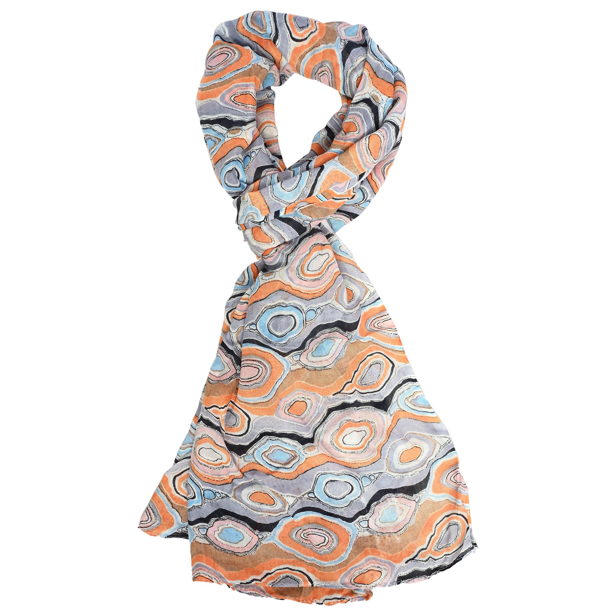 bratkrokWomen's Printed Rayon Scarf/Stoles/Shawl Head Scarves For Girls Multicolor (40X80) Inches