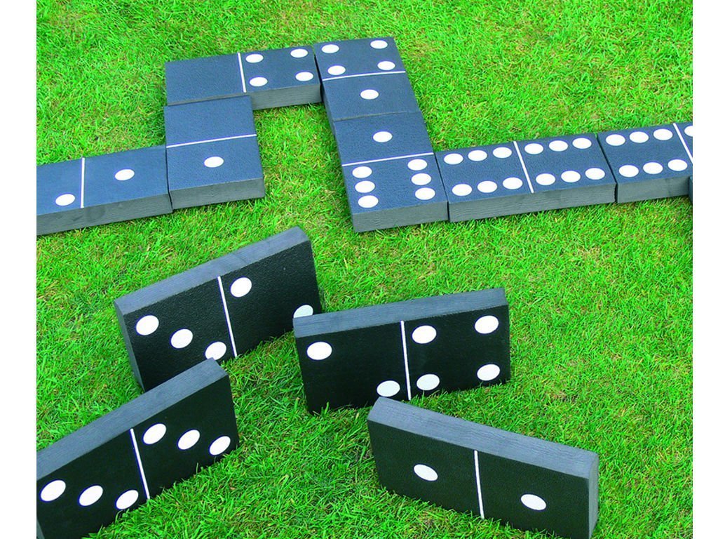 GIANT Dominoes Garden Patio Outdoor Game For Kids Children & Adults Summer Fun *** FANTASTIC SELLER ** SOFT FOAM ** FAMILY FUN **