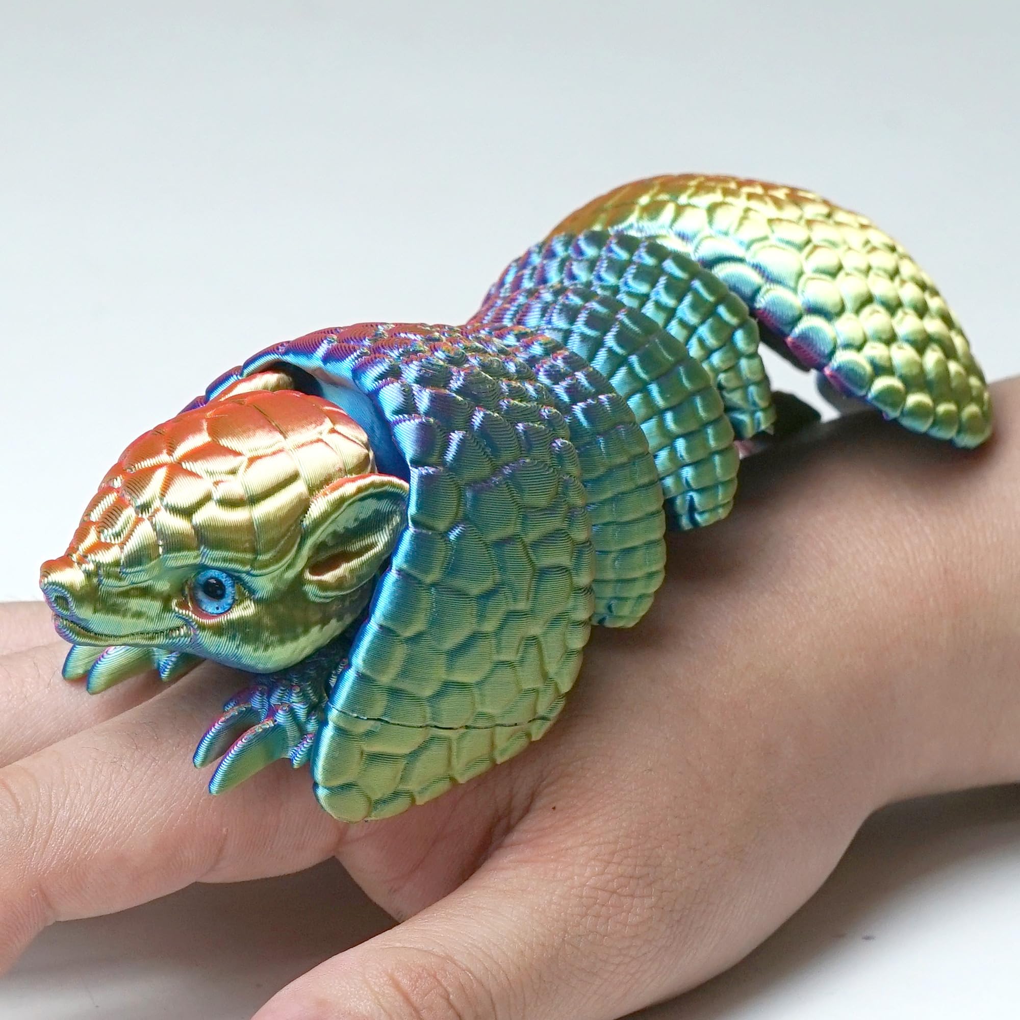 BANPIWOLG Armadillo Ball 3D Printed Armadillo Model,Flexible Animals Toy Statue,Movable Joints,Home Office Decor,Interesting Toys,Festival Gifts toco,Fidget Toys, Executive Desk Animals Toy (RYB)