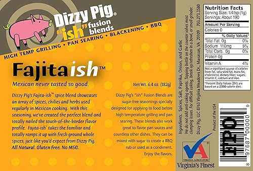 Miniatura 2 de Dizzy Pig Barbecue Company ish Fusion Fajita-ish Condimento mexicano (coctelera de 8 onzas)