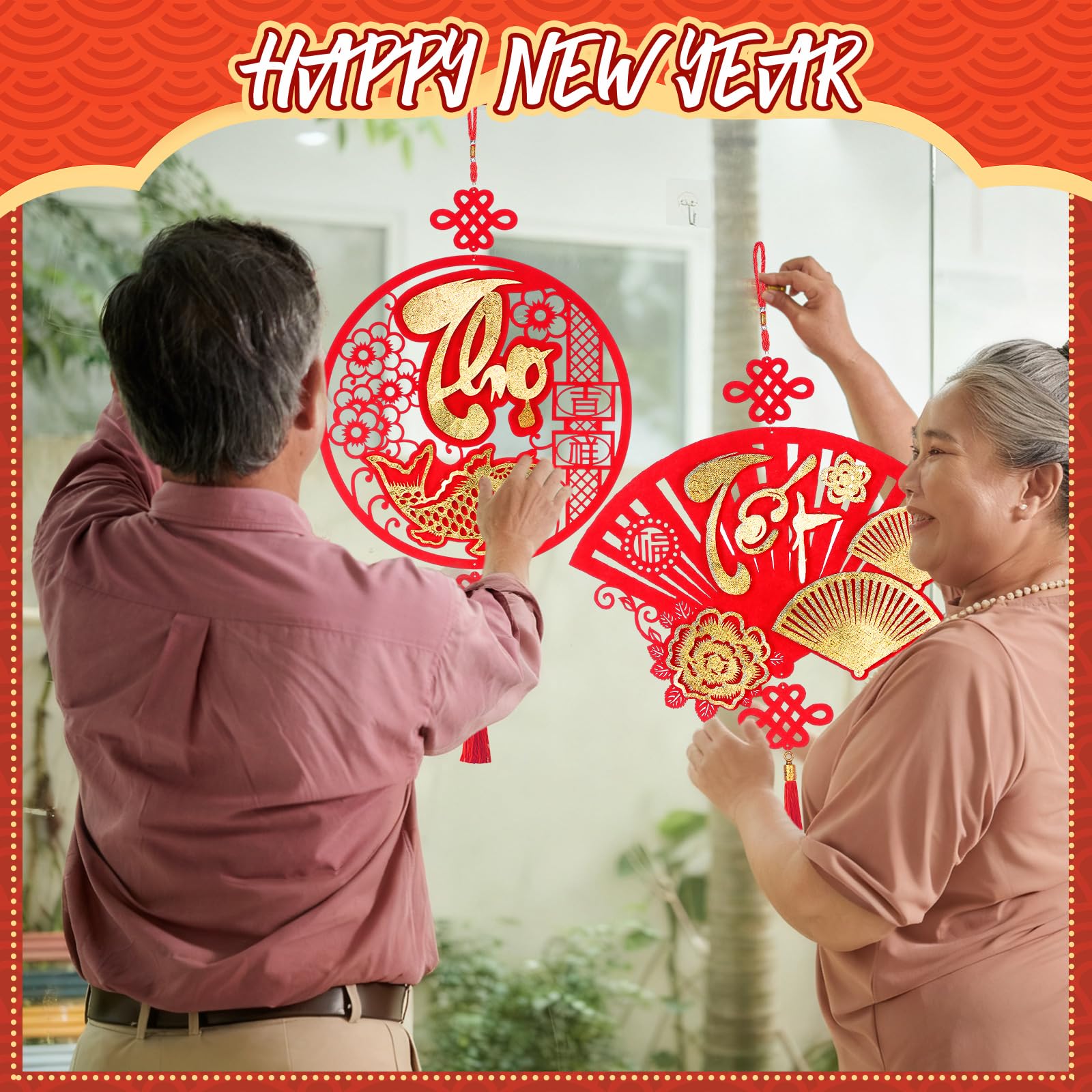 Amazon.com: Suncalla 4 Pc Vietnamese New Year Decorations 2026 TET