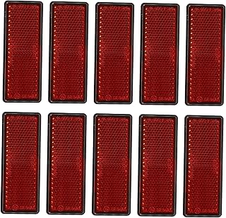 ERINGOGO 10 Peças Fita Decorativa De Folha Reflexiva Adesivos Vermelhos Fita De Luz Traseira Fita De Tira De Carro Refletores De Reboque Marcadores De Entrada De Garagem Fitas De