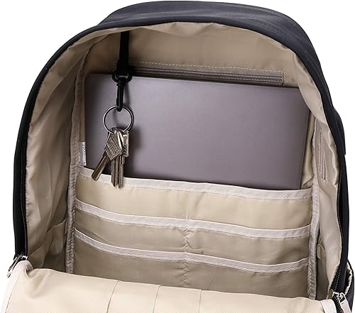 Miniatura 7 de Joymoze Juego de mochila para laptop con bolsa de almuerzo y monedero para lápices, cadena negra