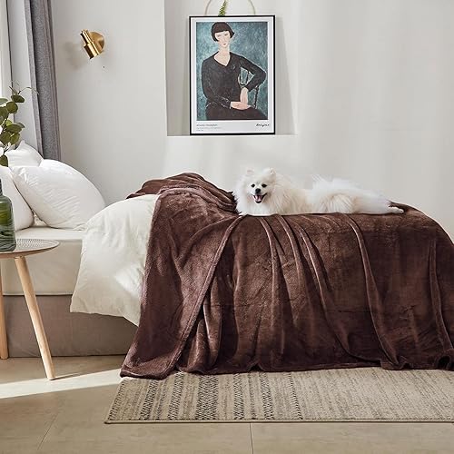 Miniatura 7 de Veehoo Manta de forro polar esponjoso para perro, manta de franela suave y acogedora para perros y gatos, funda lavable para sofá y cama, para sofá,