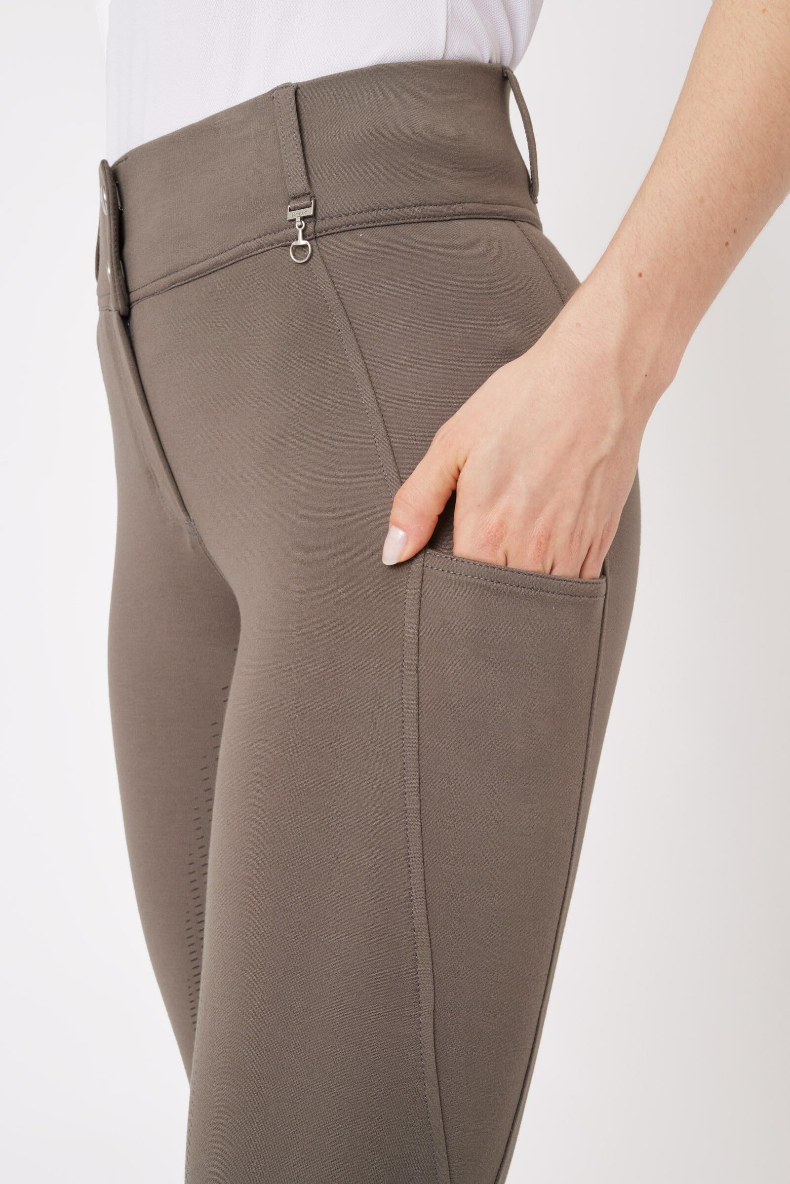 HORZE Pantalones de equitación para Mujer Mira, Leggings de Montar con Bolsillo para el móvil y Asiento Completo