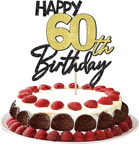 Miniatura 8 de 1 paquete de decoración de pastel de feliz cumpleaños 15 cumpleaños negro dorado purpurina Cheers to 15 años Birthday Cake Pick 15 fabulosa