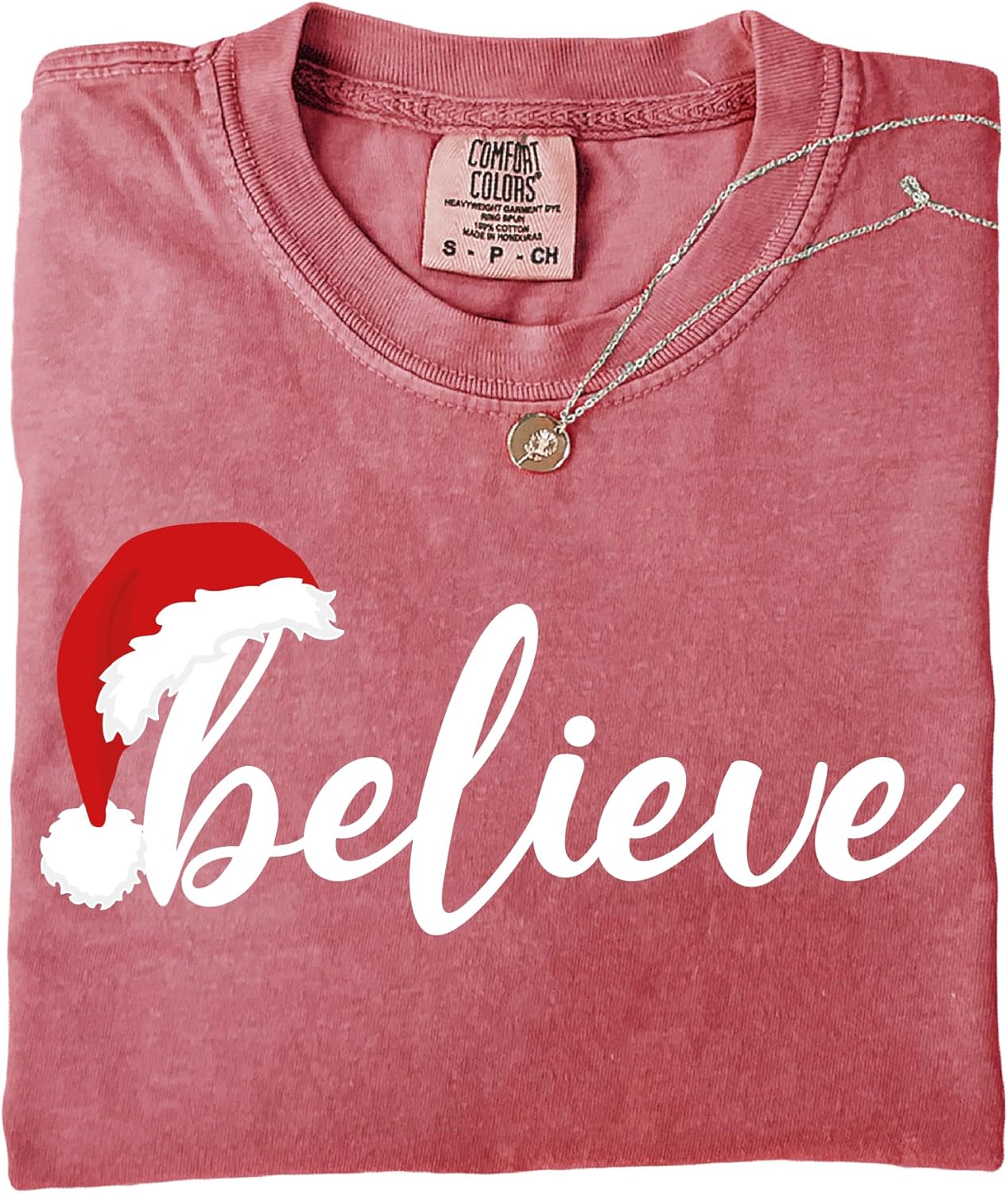 Comfort Colors® Funny Santa Christmas T-Shirt, Believe Family Holiday Outfit, Cute Xmas Gift - Image 9