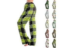 Pijama divertido navideño con pantalones de dormir suaves para mujer, cintura elástica,...