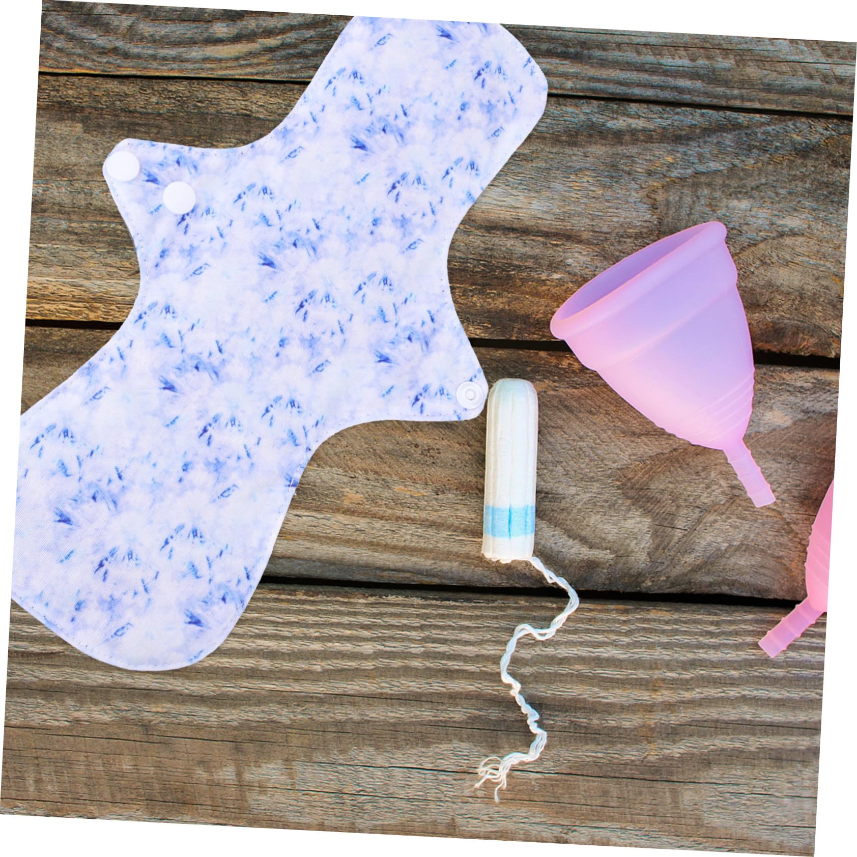 Gatuida 6 piezas Compresas Menstruales Reutilizables de Absorbentes y Lavables de Unidades para Mujeres y Postparto Cómodas y Duraderas Aptas para Uso Adulto y Cuidado Ambiental