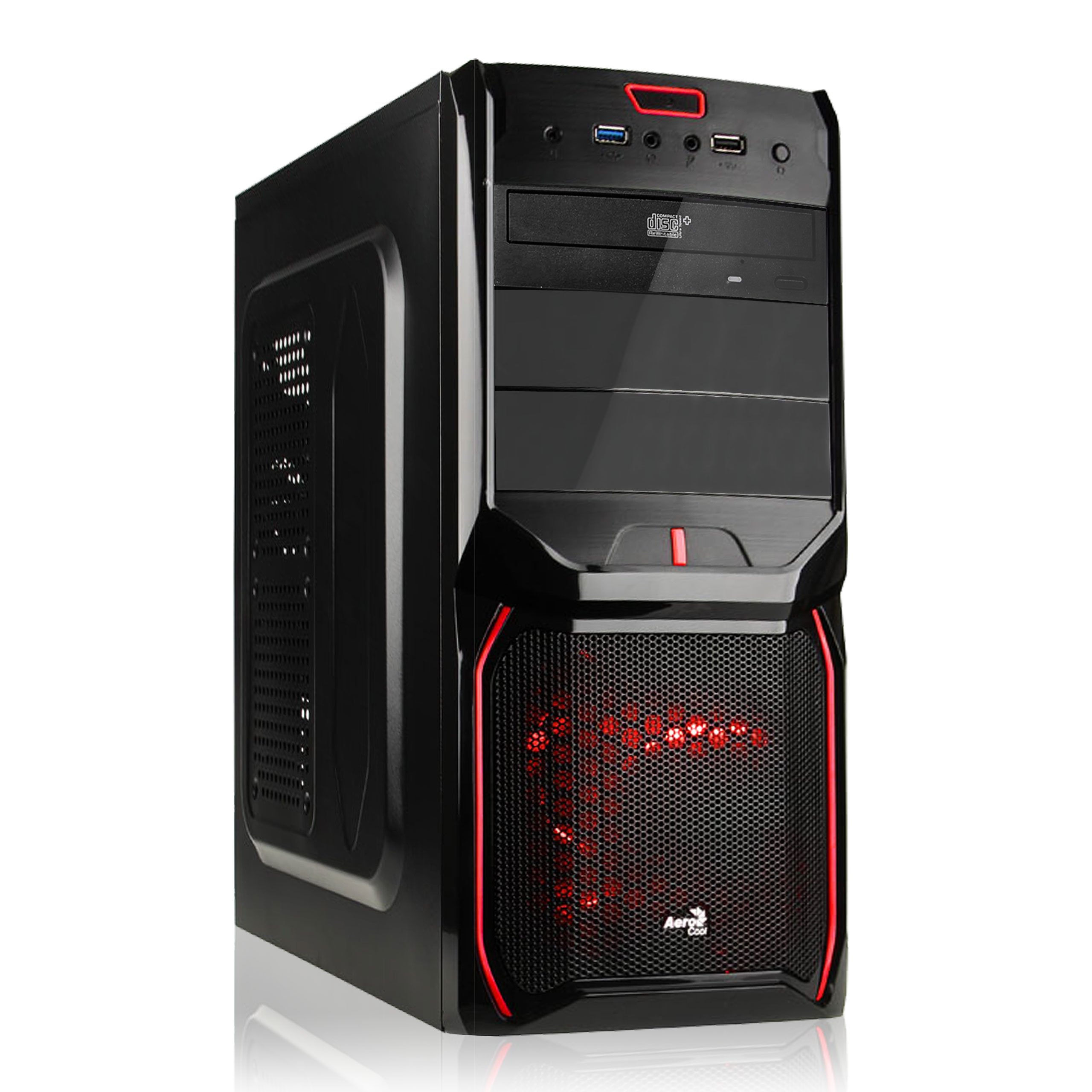 AGANDO Silent Gaming PC multicolore AMD Radeon RX 470 4GB | ohne 