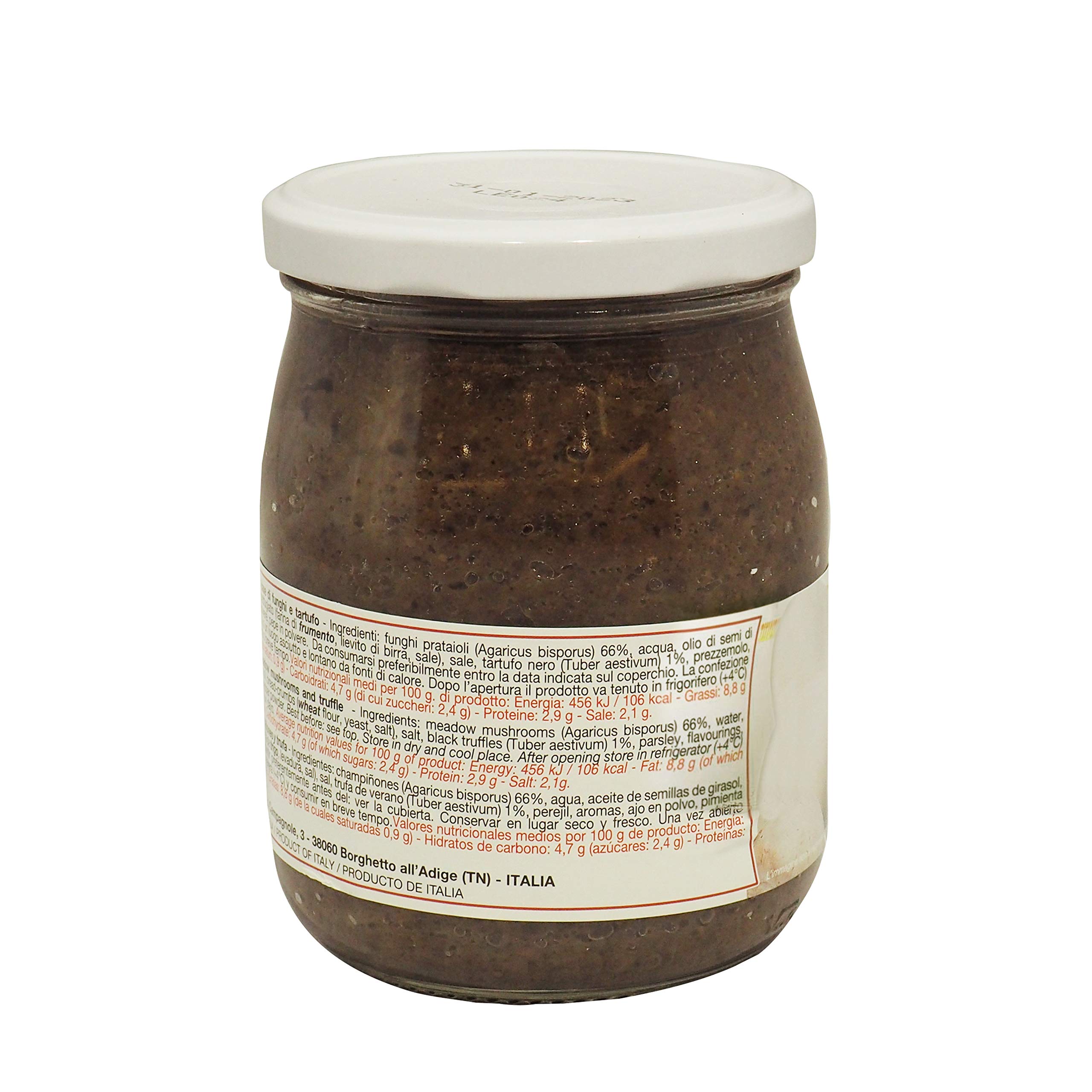 Crema Trufa Negra 510gr Tartufata italiana gourmet