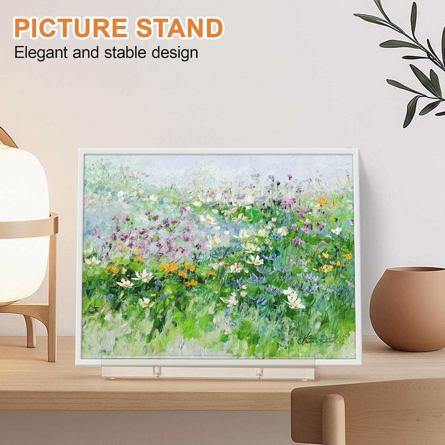 CHEPULA Clear Plate Stands for Display, Acrylic Display Stand