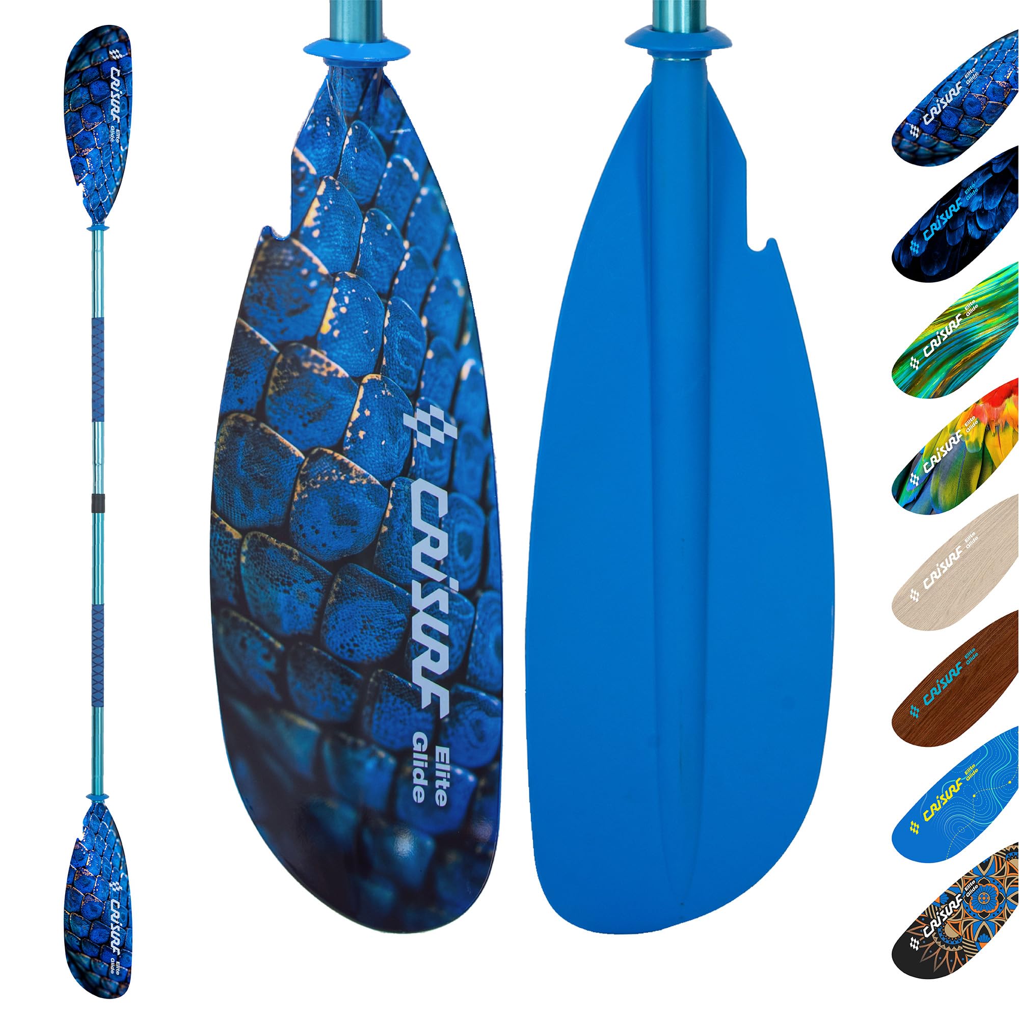 Adjustable Kayak Paddle, Detachable Lightweight Floating Oar with Ergonomic Grip and Drip Guards, Versatile Multi-Section Design for Kayaking and Paddle Boarding