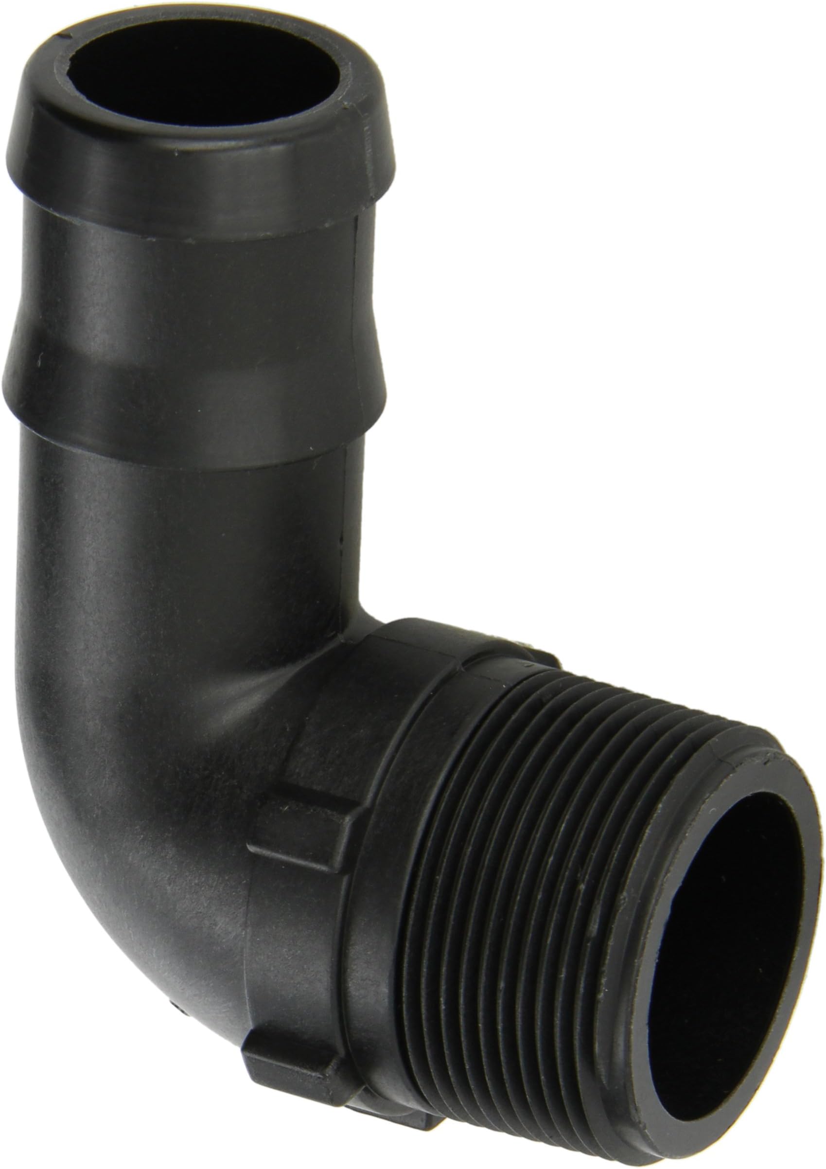 Banjo HB150-90 Polypropylene Hose Fitting, 90 Degree Elbow, 1-1/2" NPT Male x 1-1/2" Barbed,Black