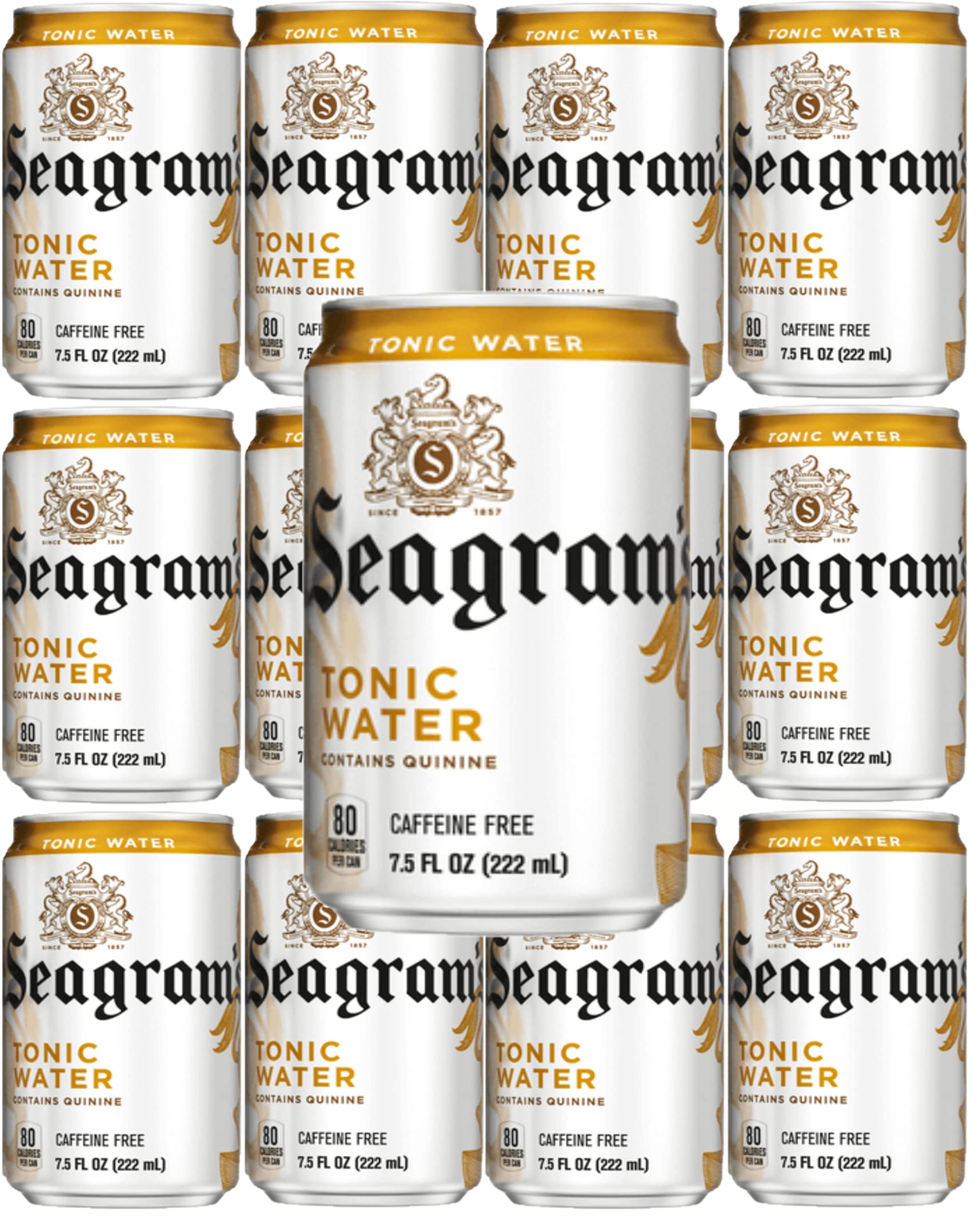 Seagram's Tonic Water 7.5 Ounce, Pack of 10