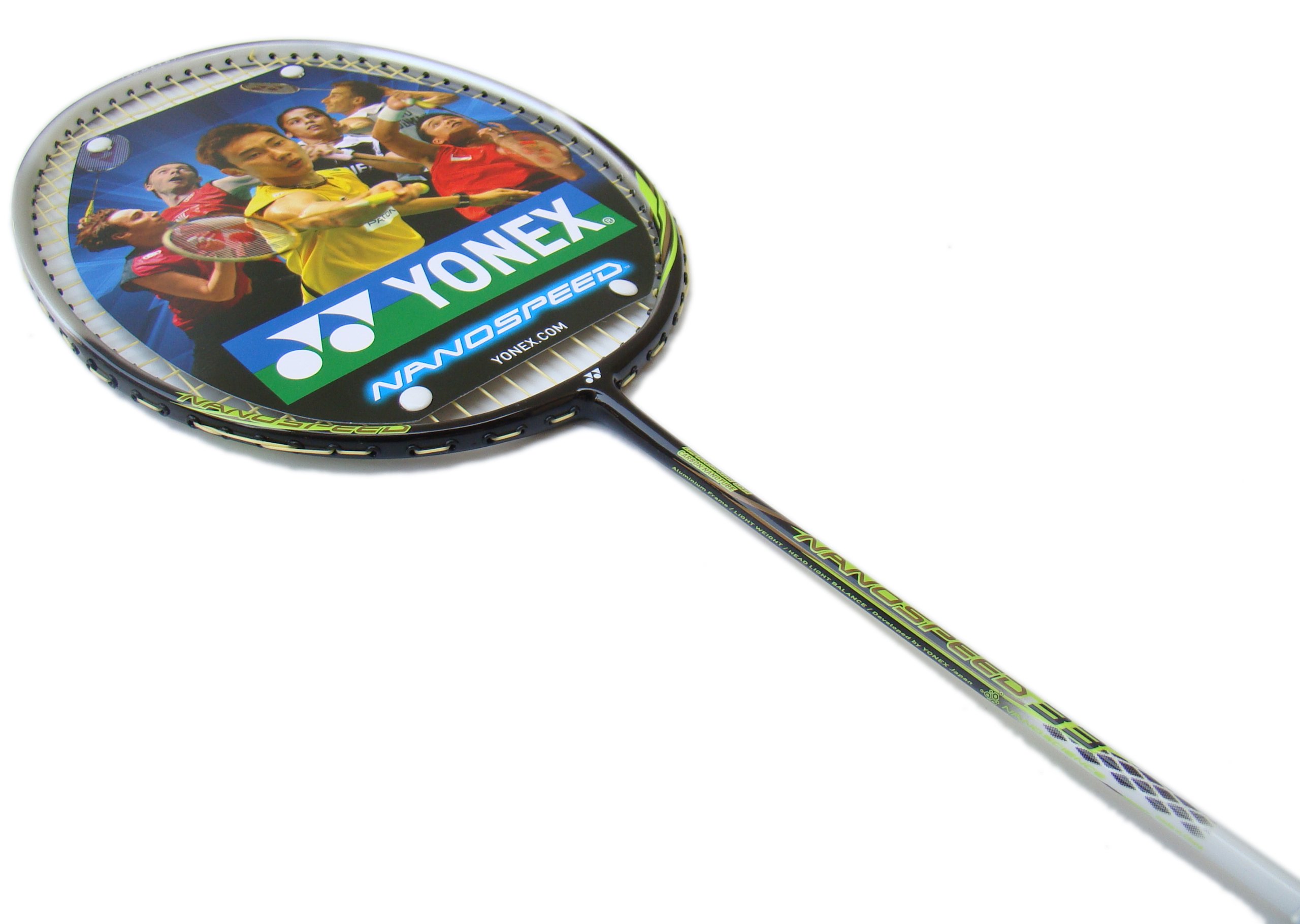 Buy Yonex Nanospeed 33 Badminton Racquet, U-G4 (Black/Lime Green