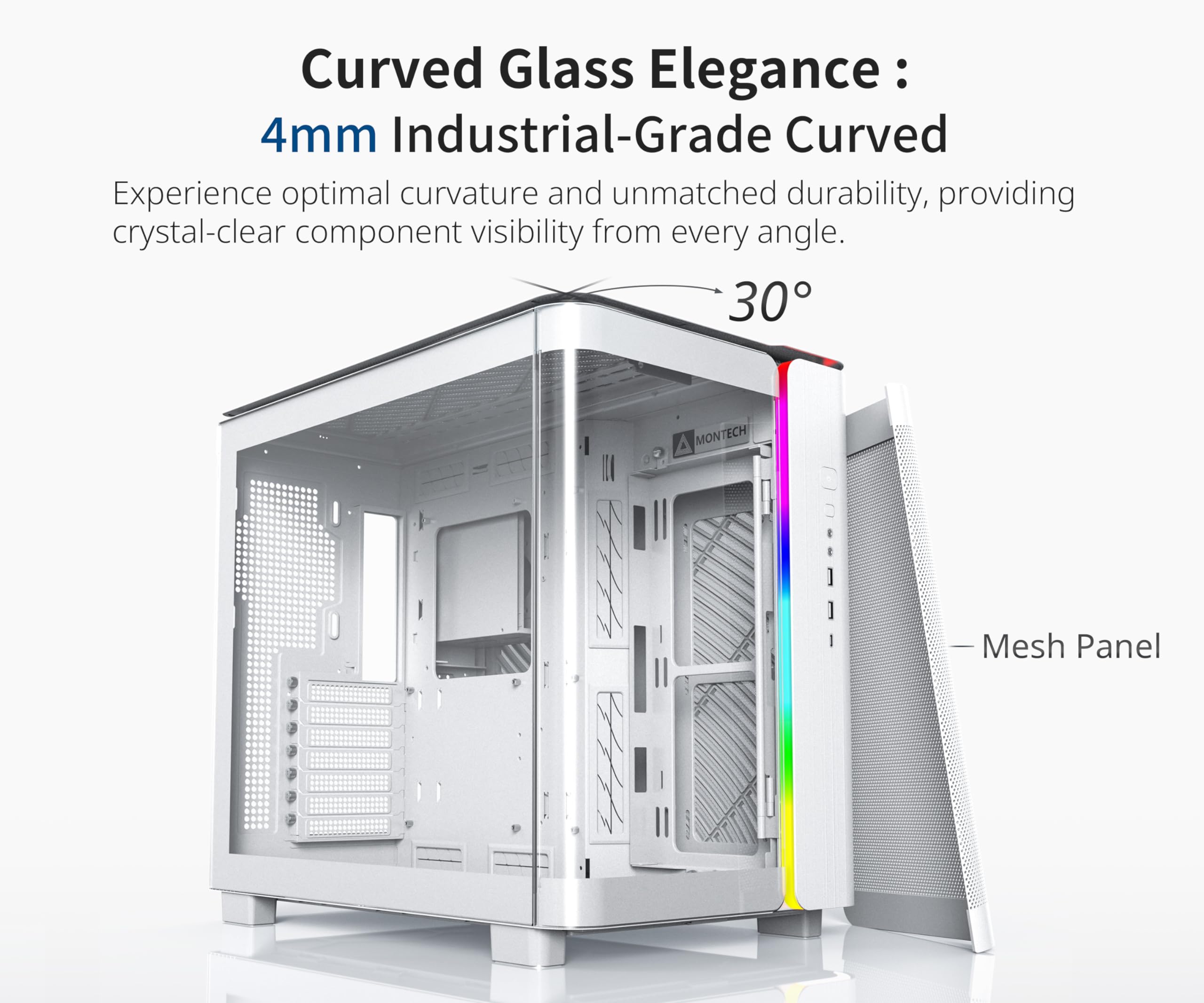 MONTECH, King 95 DualChamber ATX MidTower PC Gaming