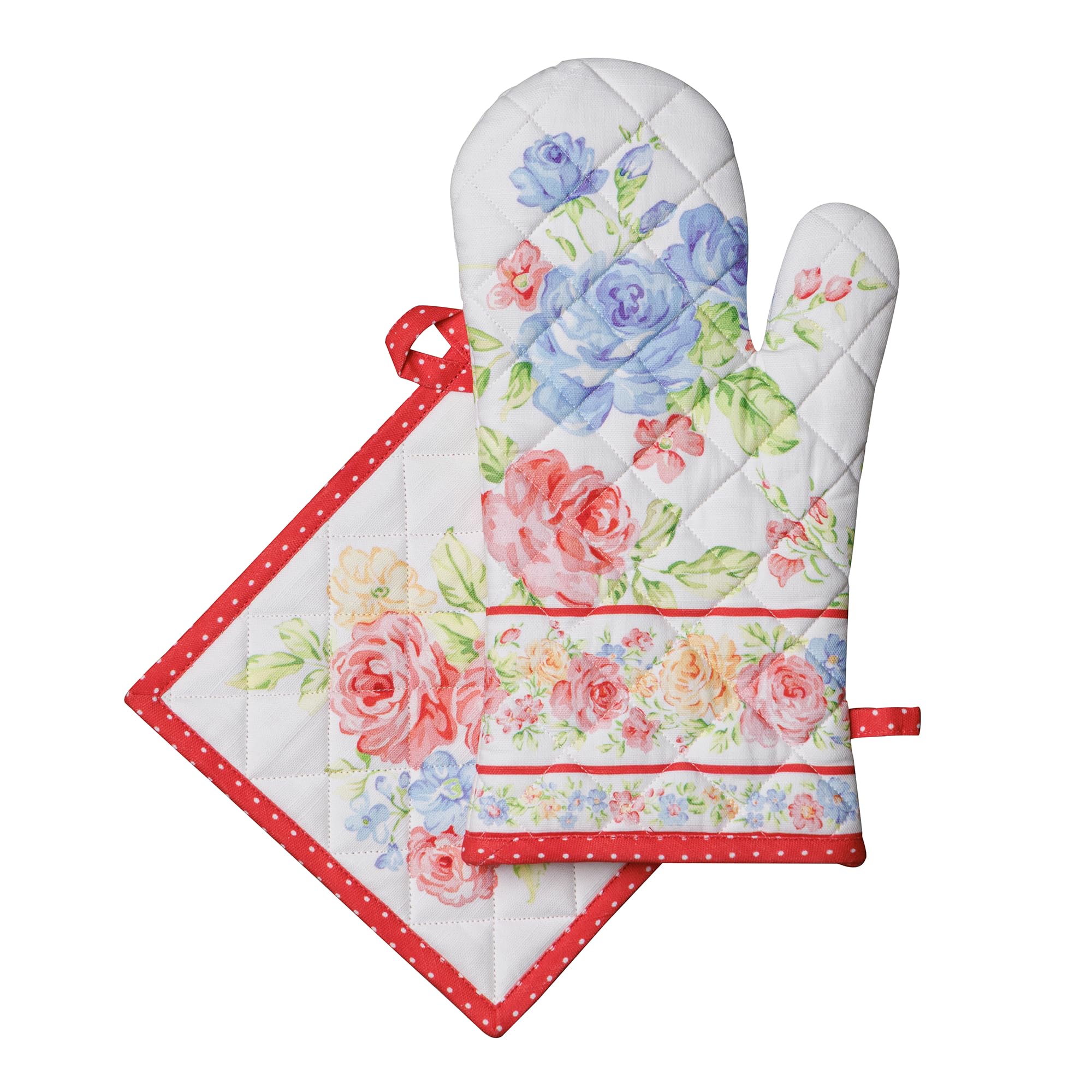 Ensemble manique et gant de cuisine pour vos repas de printemps-été