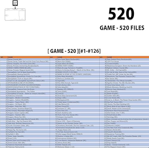 Miniatura 6 de 520 in 1 Games Card, Super Combo Retro Game Cartridge -Fits on multiple Game Consoles