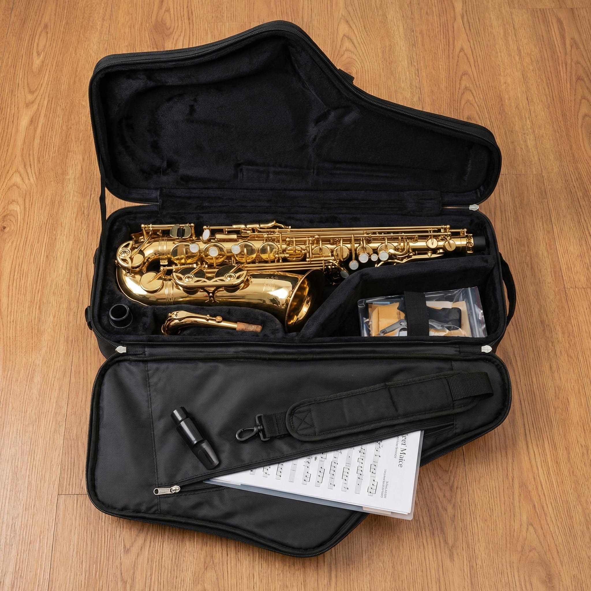 ibasenice Altsaxophon-Tasche 25,12x11,02x2,76 in wasserdicht & stoßfest – Schutz vor Feuchtigkeit und Stößen für Musiker, ideal zum Transport und Aufbewahren unterwegs
