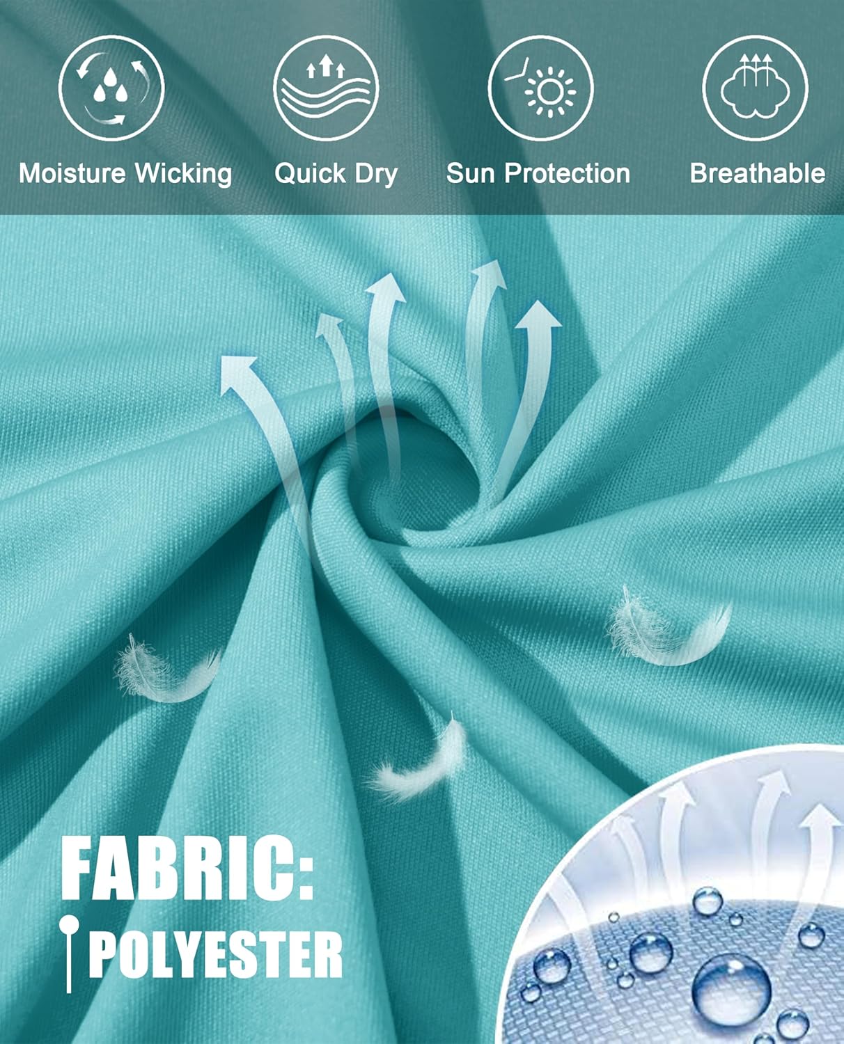 KEFITEVD Men's UV Sun Protection UPF 50+ Shirts Long Sleeve Rash Guard Workout Quick Dry Shirt for Hiking Fishing Swimming - Image 5