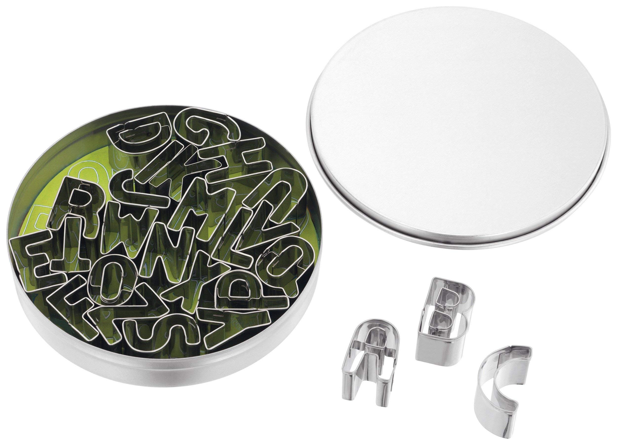 Set of 26 Small Alphabet Cutters Stainless Steel TC204