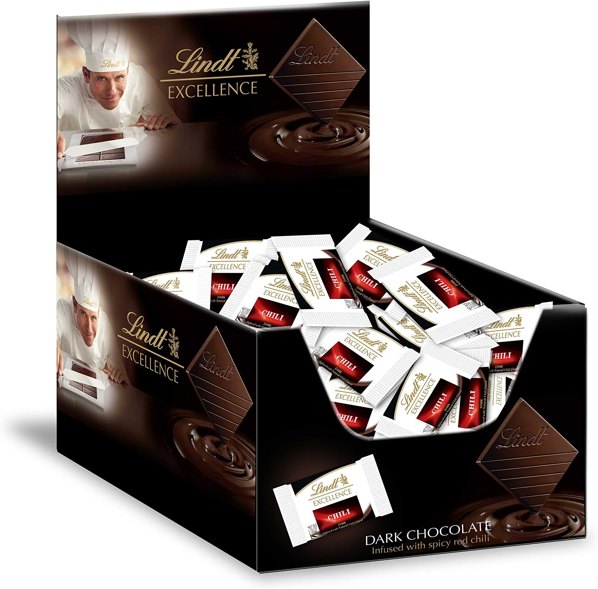 Lindt EXCELLENCE Chili Chocolate Diamonds 60ct Box