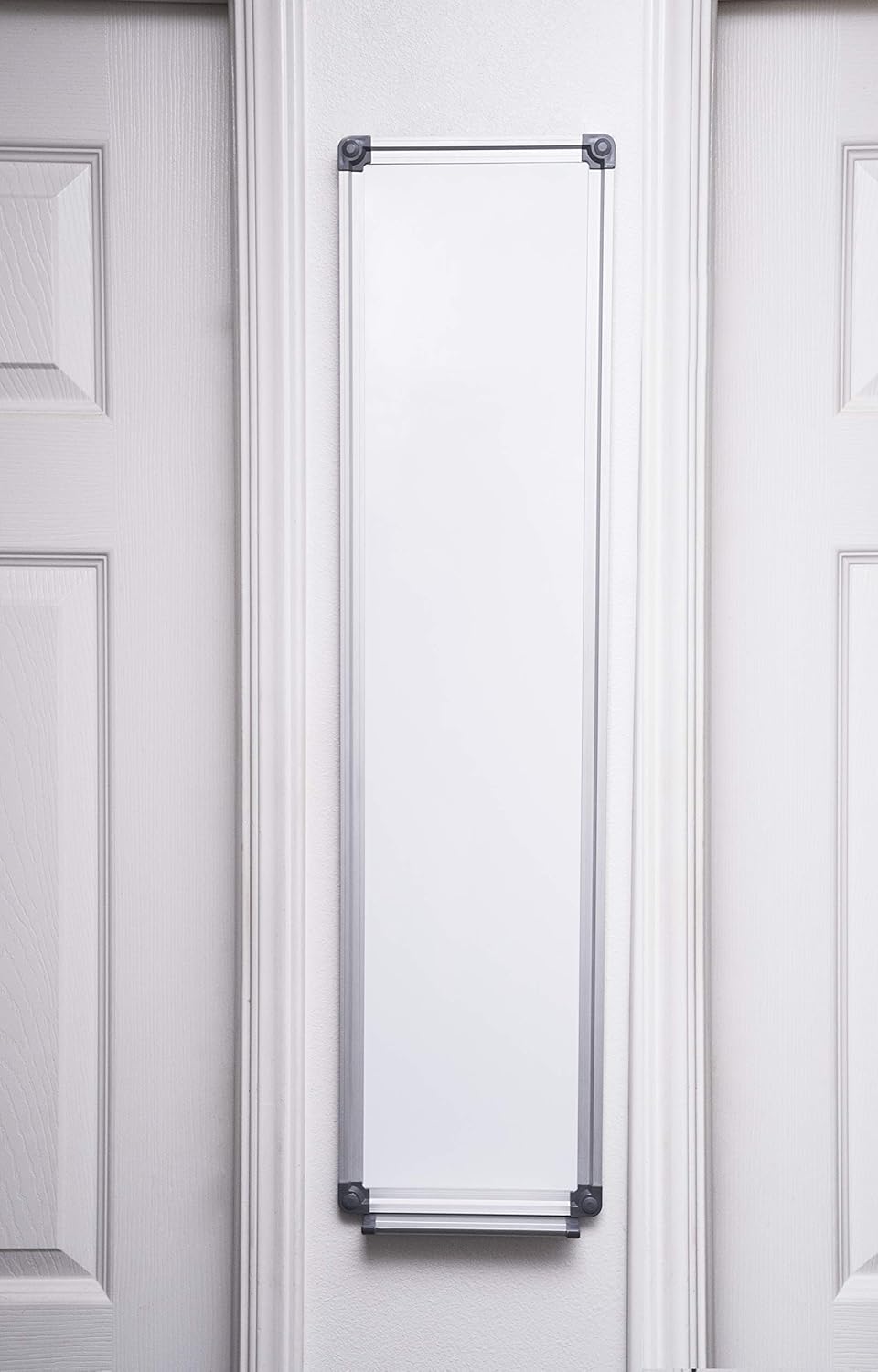 The Original Maven Slim Skinny Whiteboard Dry Erase to-do List Narrow Mini Small Office Wall Portable Magnetic Tall Dry Erase White Board Frame 7.9 “ x 31.5” | 20 cm x 80 cm