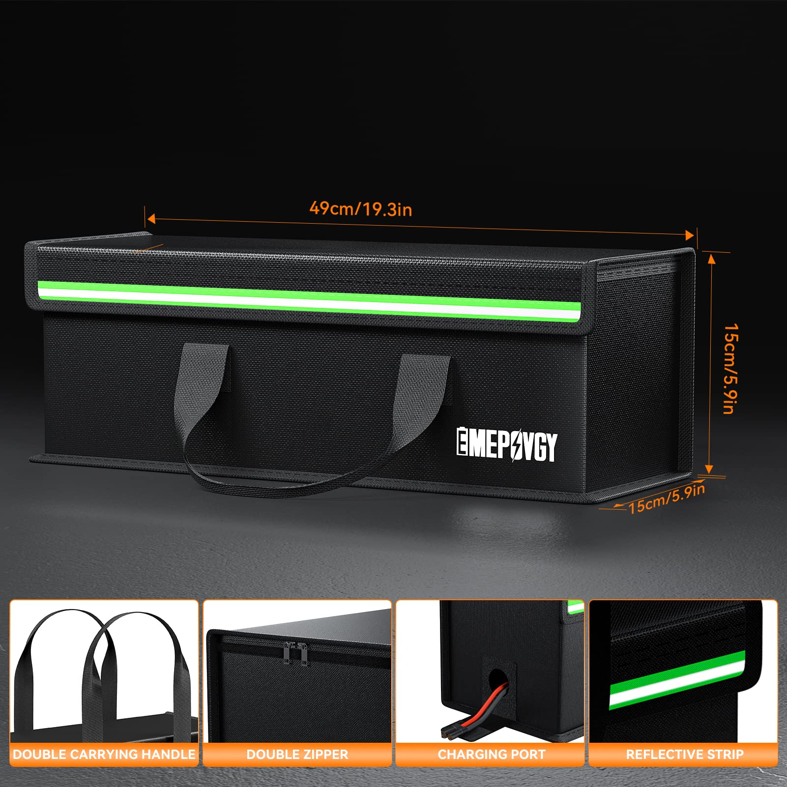 Borsa Antiesplosione Per Batterie Lipo - Ignifuga, Grande Capacità, Per Ricarica E Conservazione - Foto 9