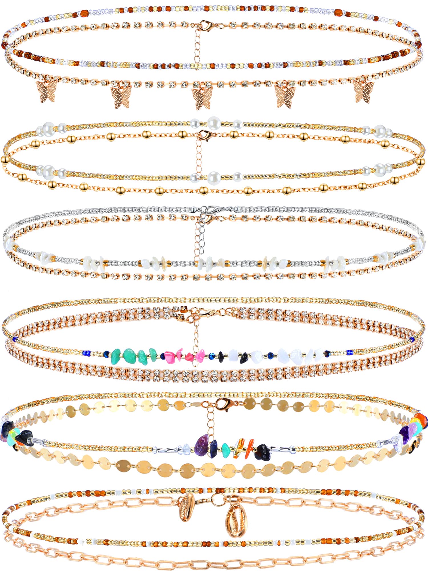 12-Piece Waist Beads Body Jewelry Set