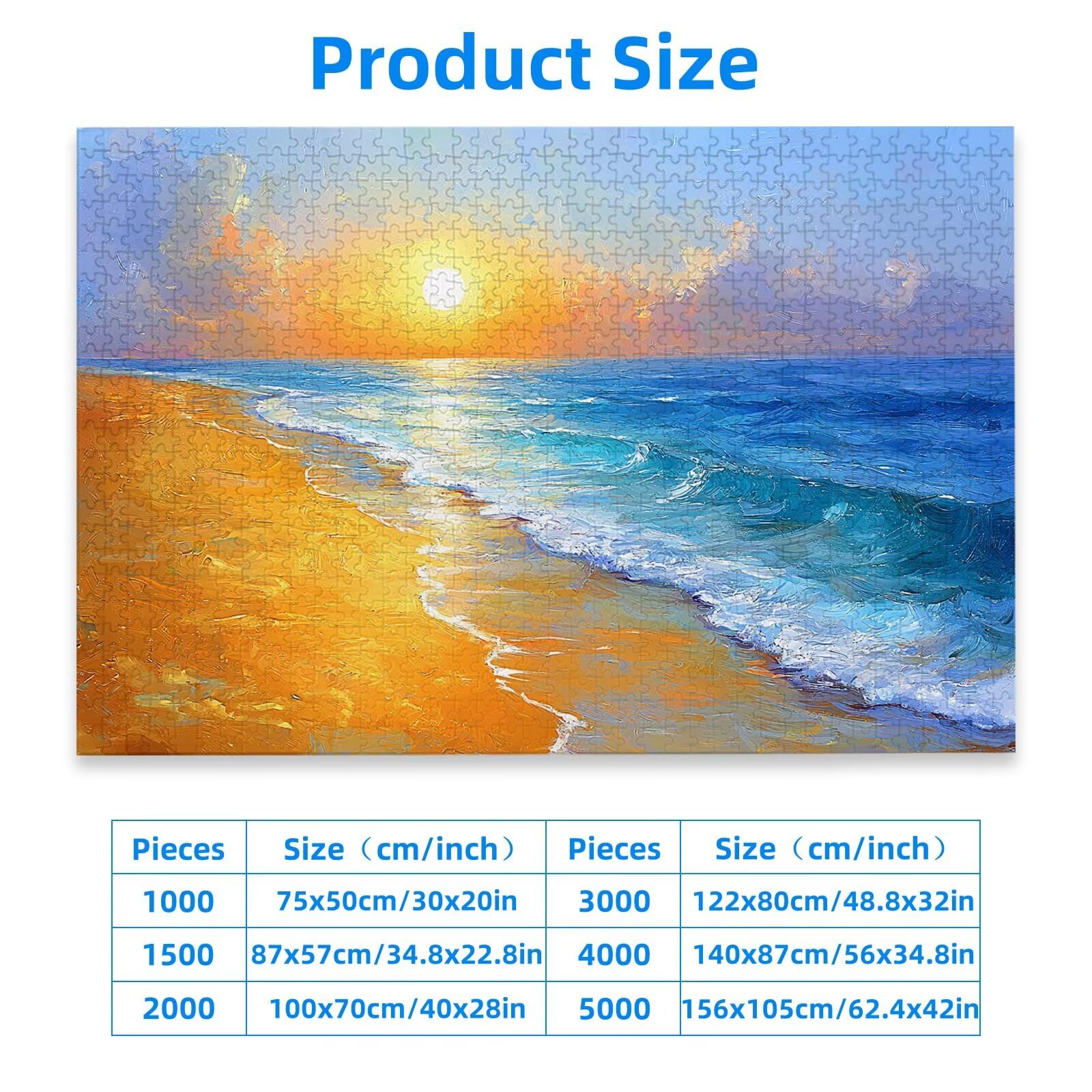 Puzzle 2000 elementów, plaża puzzle dla dorosłych, krajobraz, drewniane puzzle dla dorosłych, trudne puzzle, dla całej rodziny, drewniane puzzle do dekoracji pokoju, prezenty, -1772