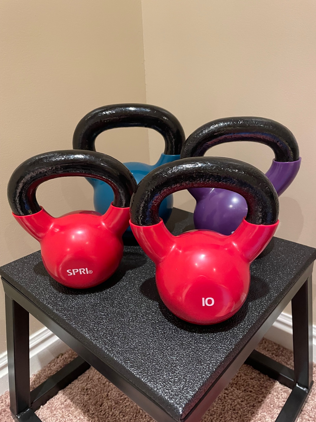 22/mo Finance SPRI Kettlebell Weights Deluxe Cast Iron Vinyl Coated