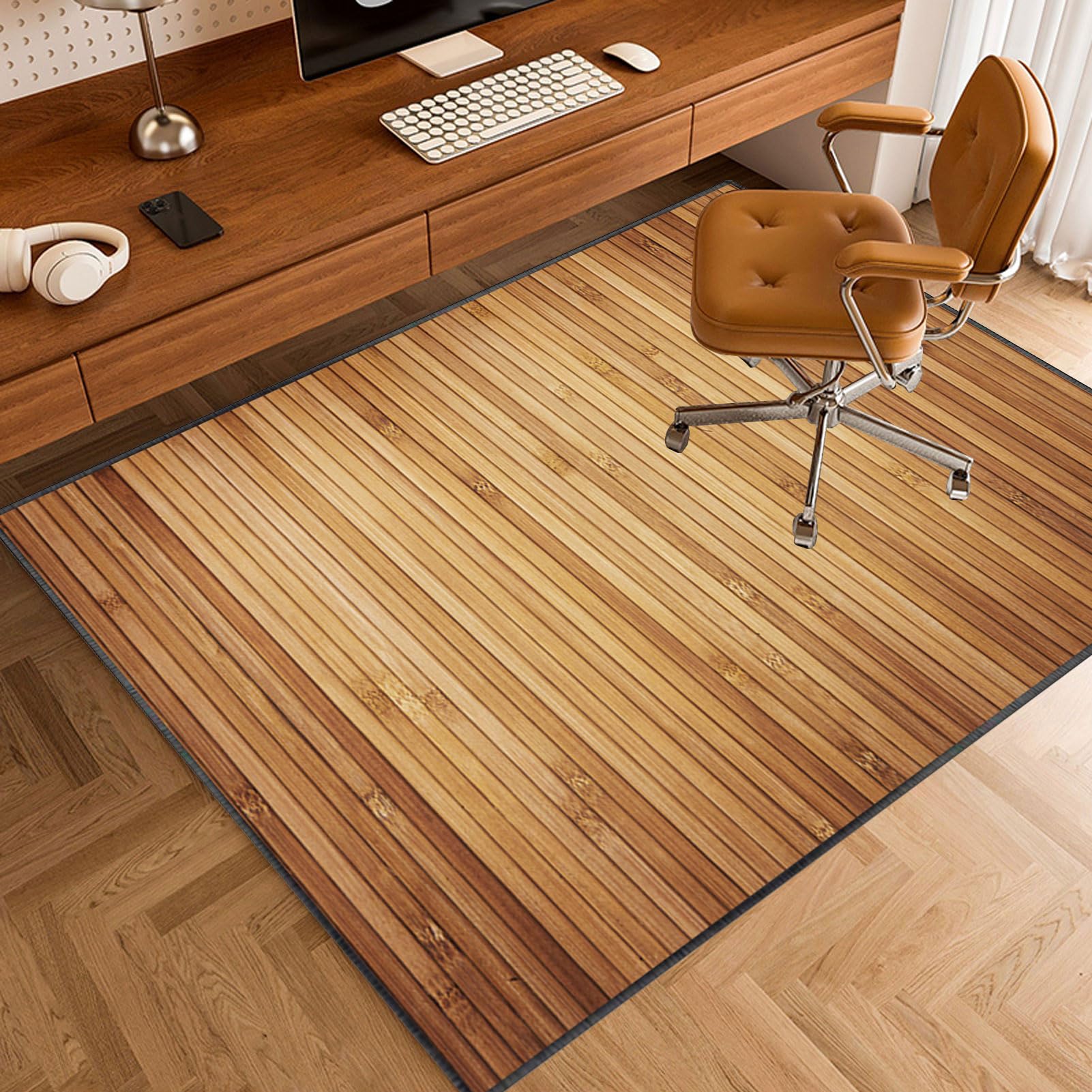 Heavy Du – Tapis de chaise de bureau pour moquette et planchers en bois dur, 160 x 200 cm, protection de sol de bureau, tapis de chaise de jeu, tapis de chaise roulante pour la maison et le bureau