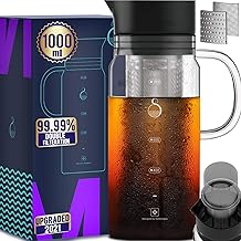 Cold Brew Coffee Maker Iced Coffee Maker Cold Brew Coffee Maker Brewer Ice Glass Stainless Steel Filter Double Mesh Cold Brew Coffee Maker