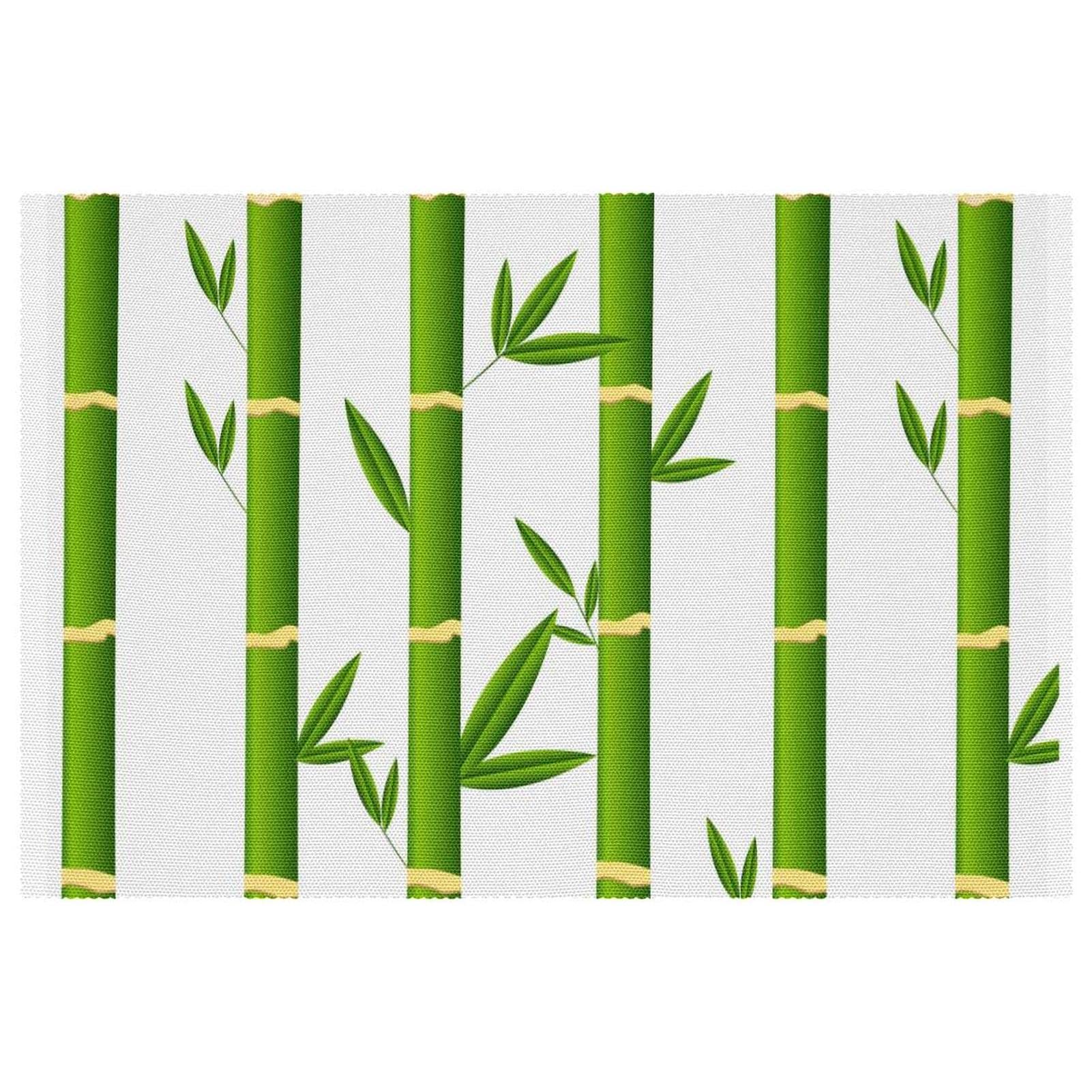 Set de table antidérapant en forme de plante verte lot de 6 grand format isolant thermique