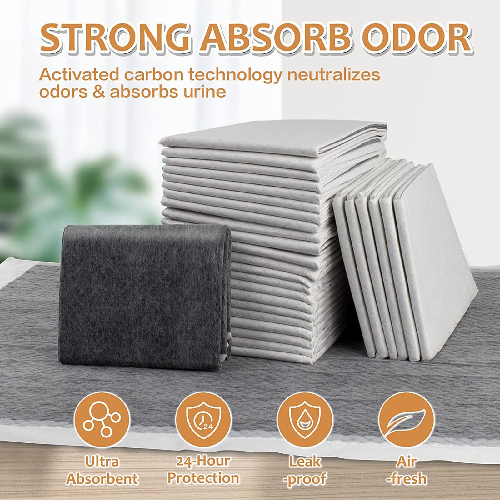 Tapis Éducateurs Chiot en Carbone, Chien Tapis De Propreté pour Chiots, Tapis D'éducation À La Propreté Super Absorbants pour Chiots,Alaise pour Chien Alese Jetable