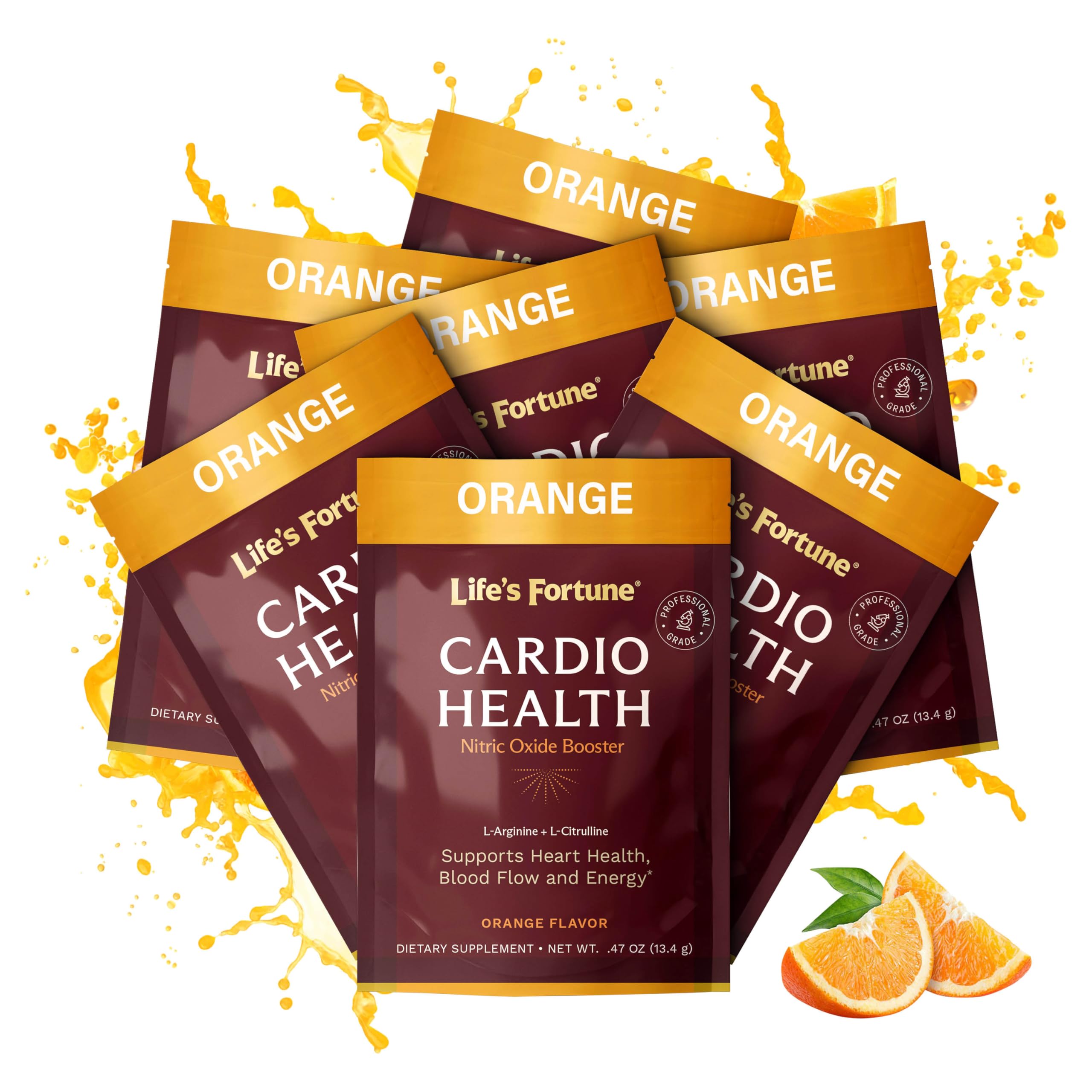 Life's FortuneL Arginine L Citrulline Supplement Powder - High Potency Nitric Oxide Supplement Booster with Natural Orange Flavor, 5 Servings (Pack of 1)