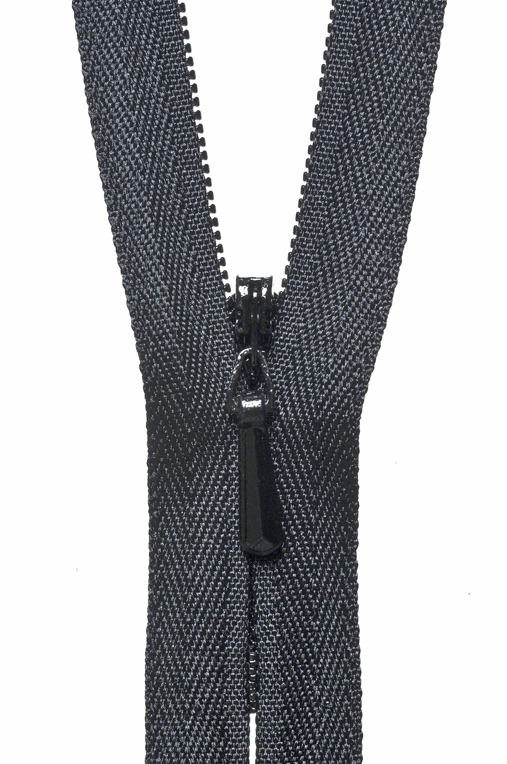 YKK Concealed Zip, No. 580 Black, 41 cm Length