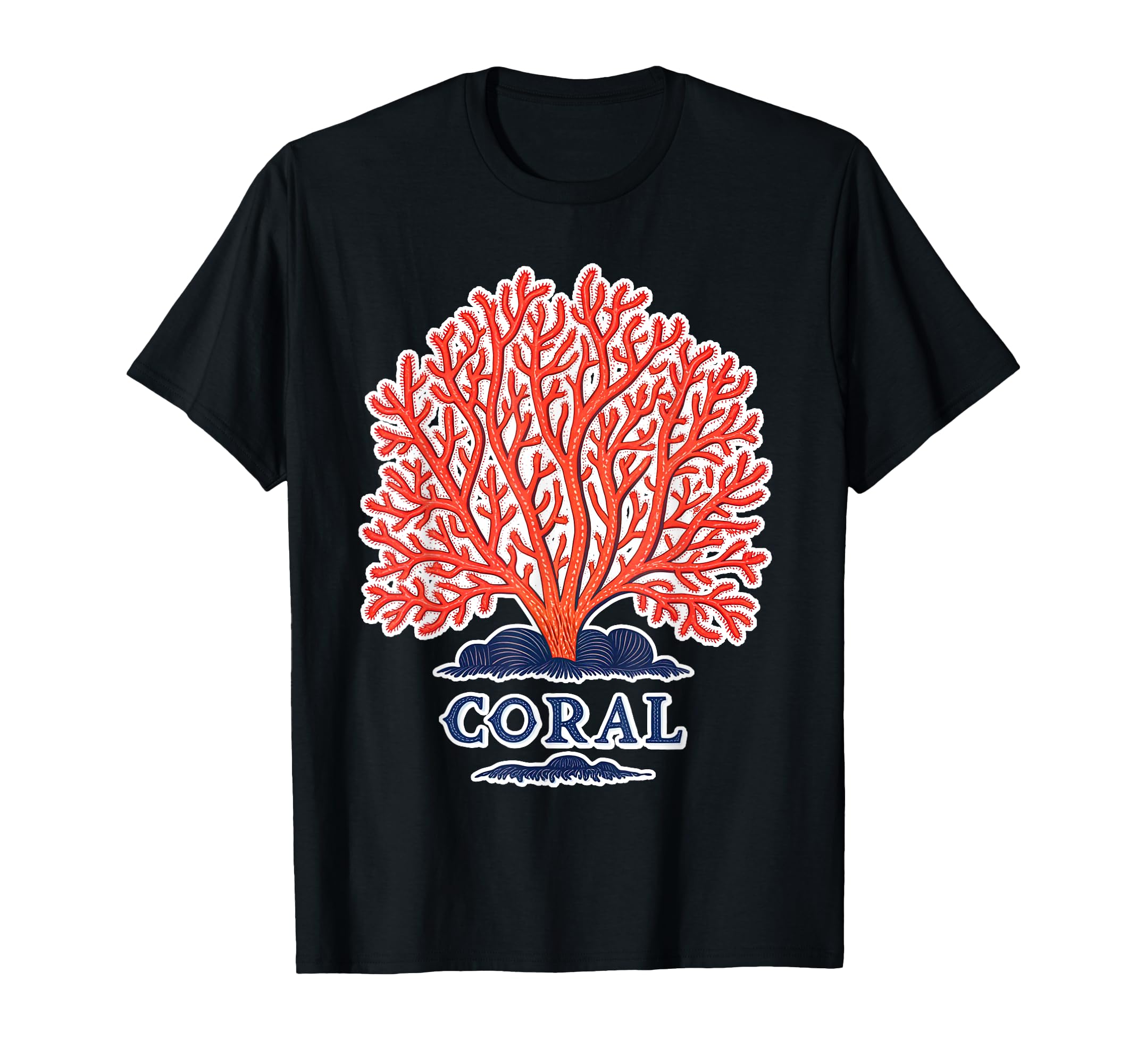 Beautiful Ocean Coral Tree Nature Design T-Shirt