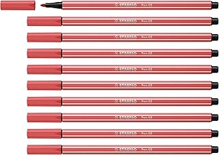 Rotulador premium STABILO Pen 68 - Caja con 10 unidades color rojo óxido