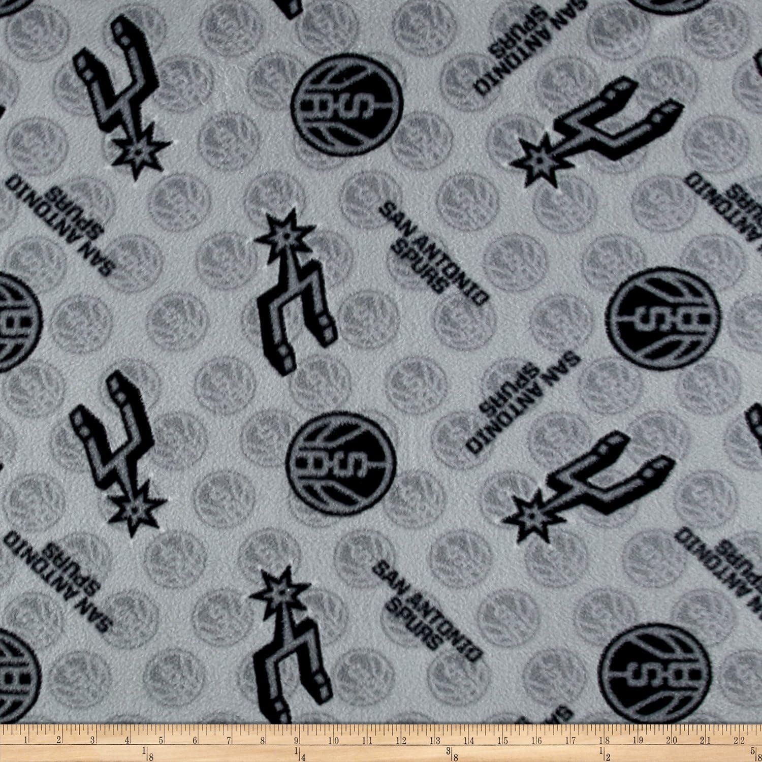 Camelot Fabrics NBA Fleece San Antonio Spurs, Multi Yard