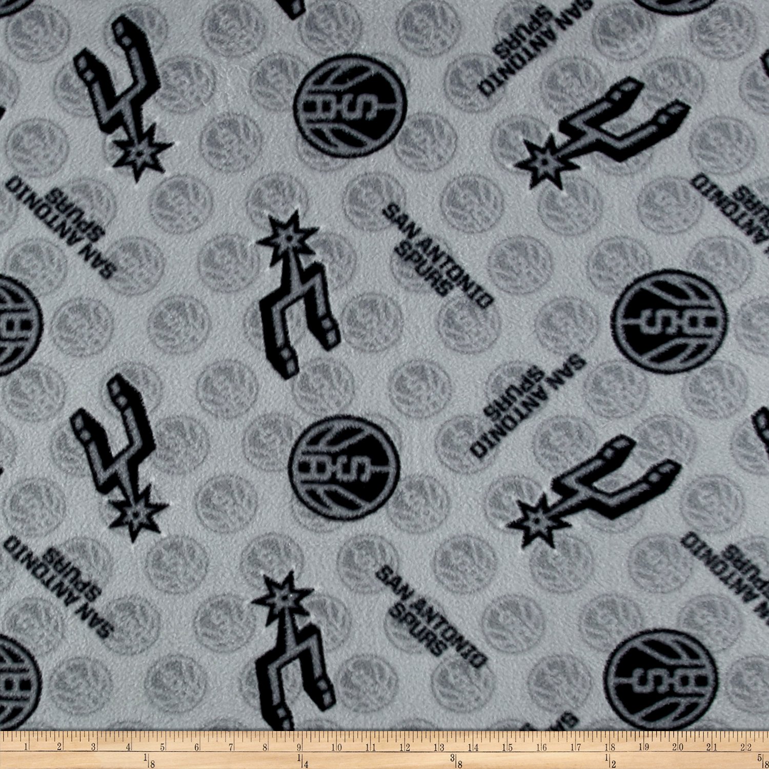 Camelot Fabrics NBA Fleece San Antonio Spurs, Multi Yard