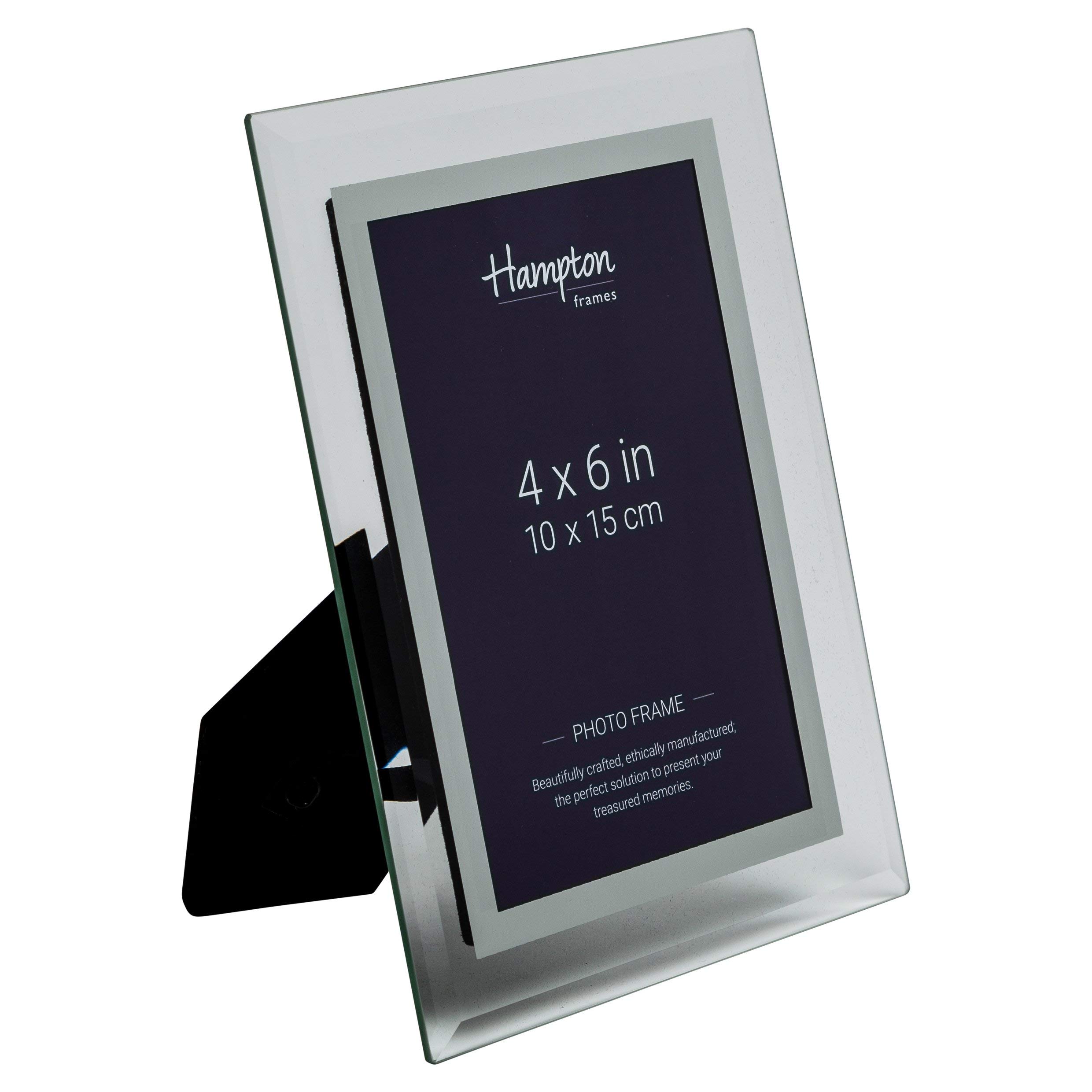 Hampton FramesMIRROR Finished Mirror Glass Photo Picture Display Frame 4x6 (10x15cm) GTM24046