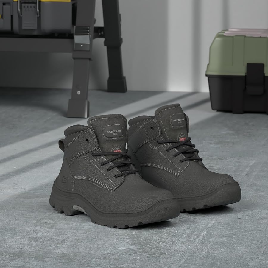Amazon.com | Skechers Men's Burgin-Tarlac Industrial Boot