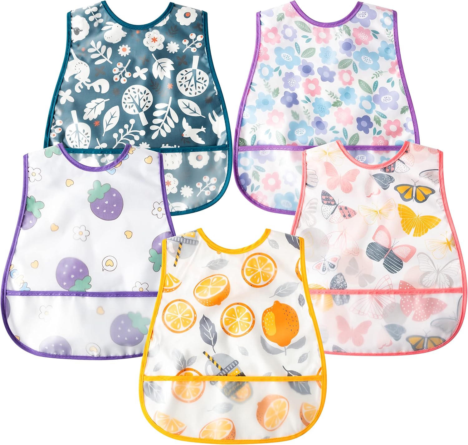 R HORSE 5Pcs Baby Bibs Set Toddler Bibs with Crumb Jamaica Ubuy