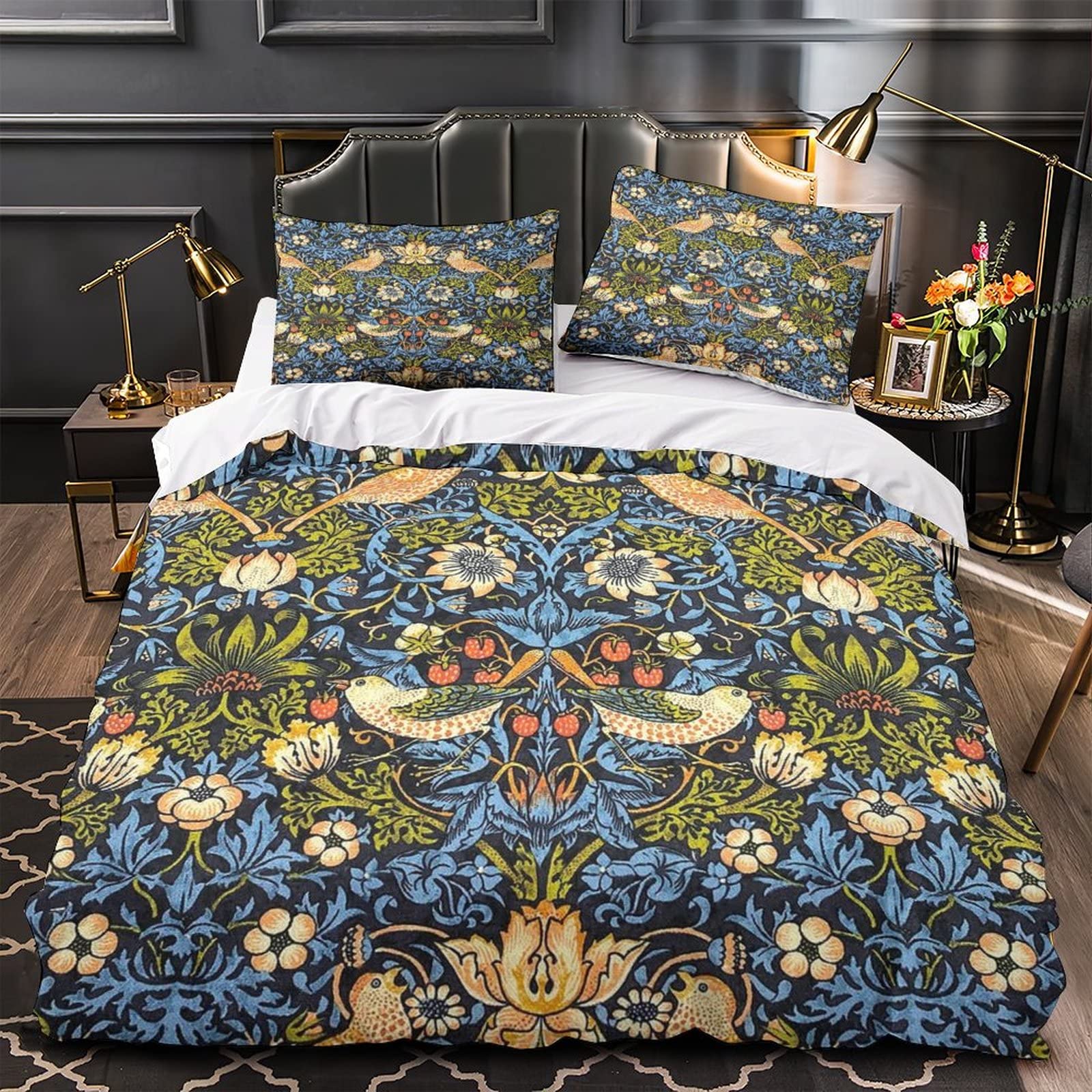 Amazon.com: William Morris Strawberry Thief Bedding Bedroom