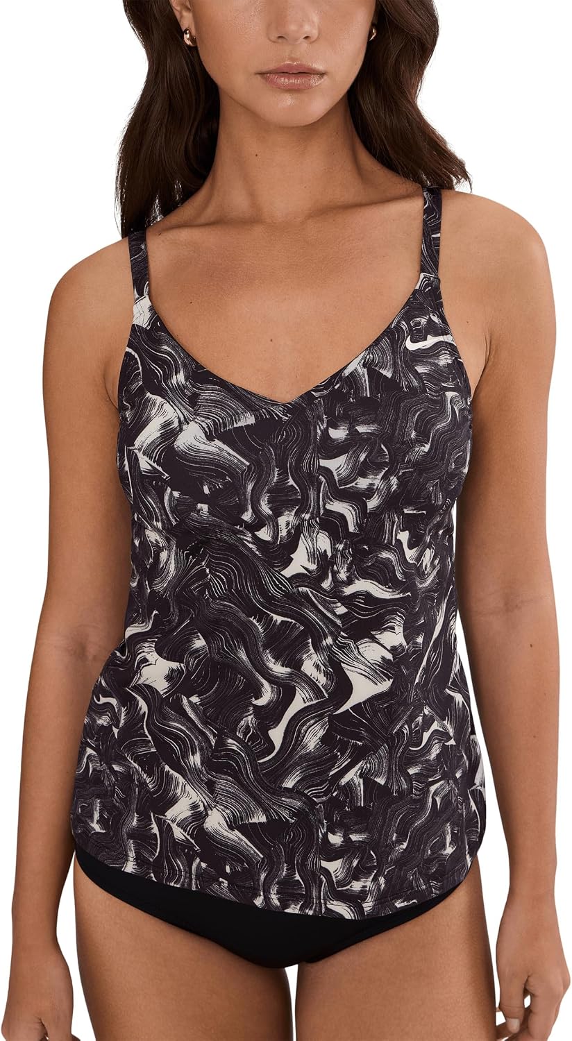 Nike Women's Expressive Brushstrokes V-Neck Tankini